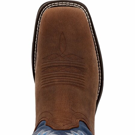 Durango Rebel by Saddle Brown Denim Blue Western Boot, SADDLE BROWN/DEMIN BLUE, W, Size 11 DDB0429